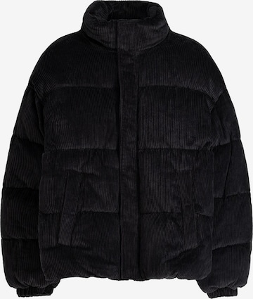 Bershka Between-Season Jacket in Black: front