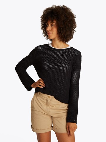 TOMMY HILFIGER Sweter w kolorze czarny: przód