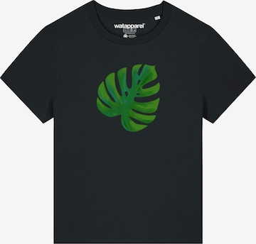 Maglietta 'Monstera 2.0' di Watapparel in nero: frontale