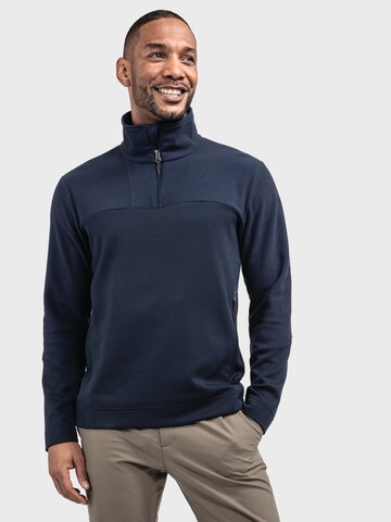 Schöffel Athletic fleece jacket 'Karif' in Blue: front