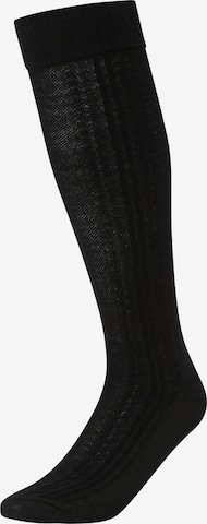 Chaussettes montantes Urban Classics en noir : devant