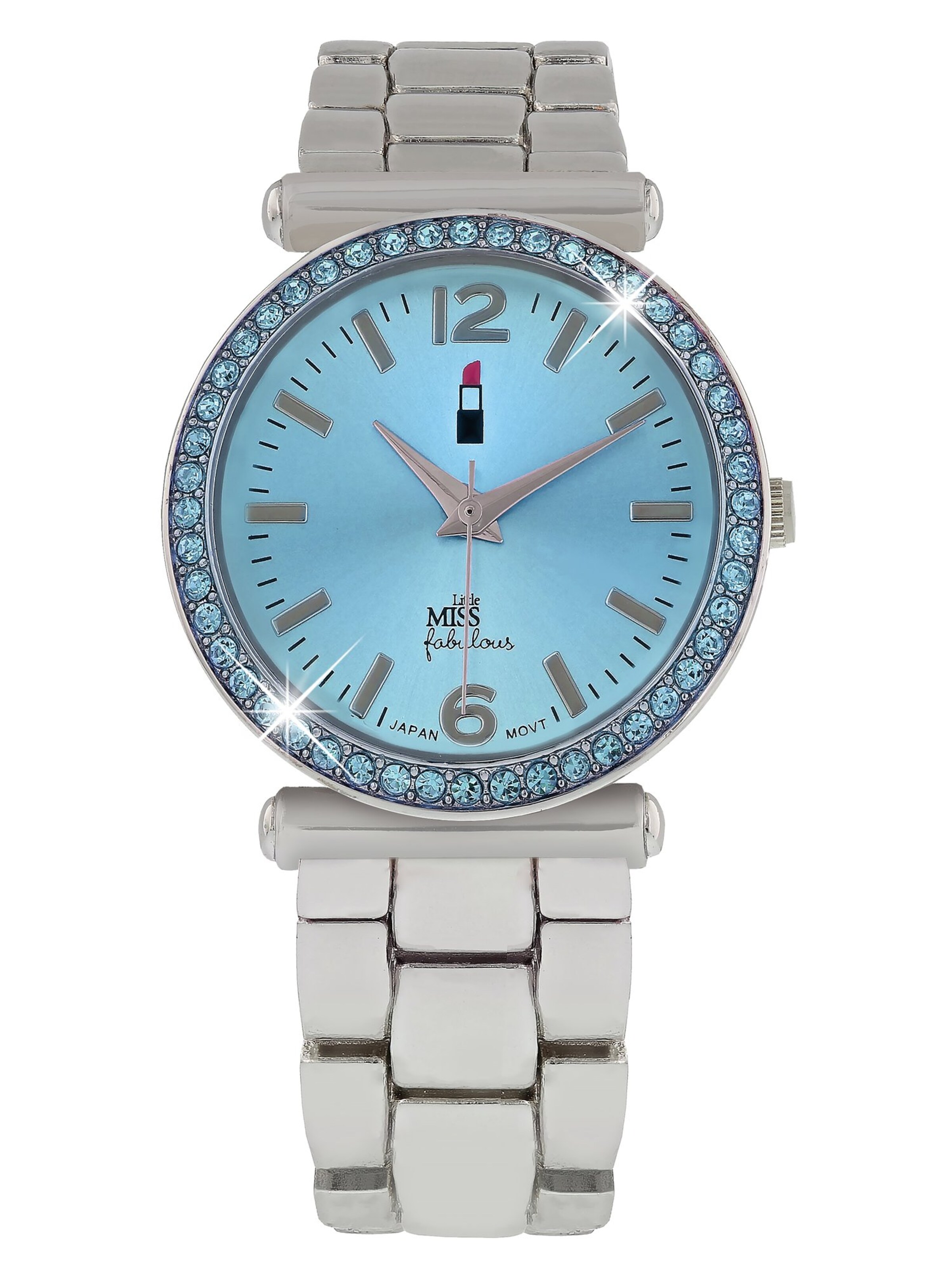 Lucardi Analog Watch in Silver: front
