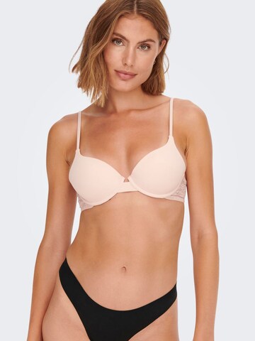 ONLY T-shirt Bra in Pink