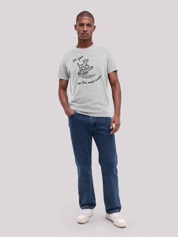 F4NT4STIC Shirt 'See You On The Next Wave' in Grey