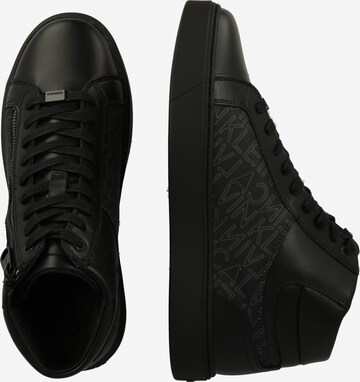 Sneaker înalt de la Calvin Klein pe negru