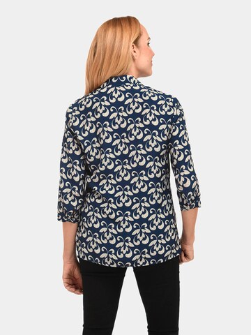 Goldner Bluse in Blau