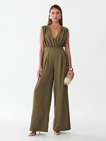 BWLDR Jumpsuit 'Elan' in Grün: Vorderseite