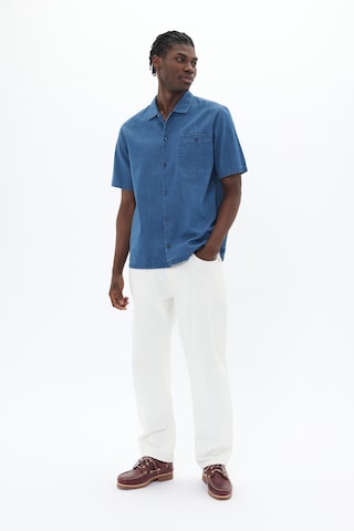 Matinique Regular fit Button Up Shirt 'MAFlint' in Blue