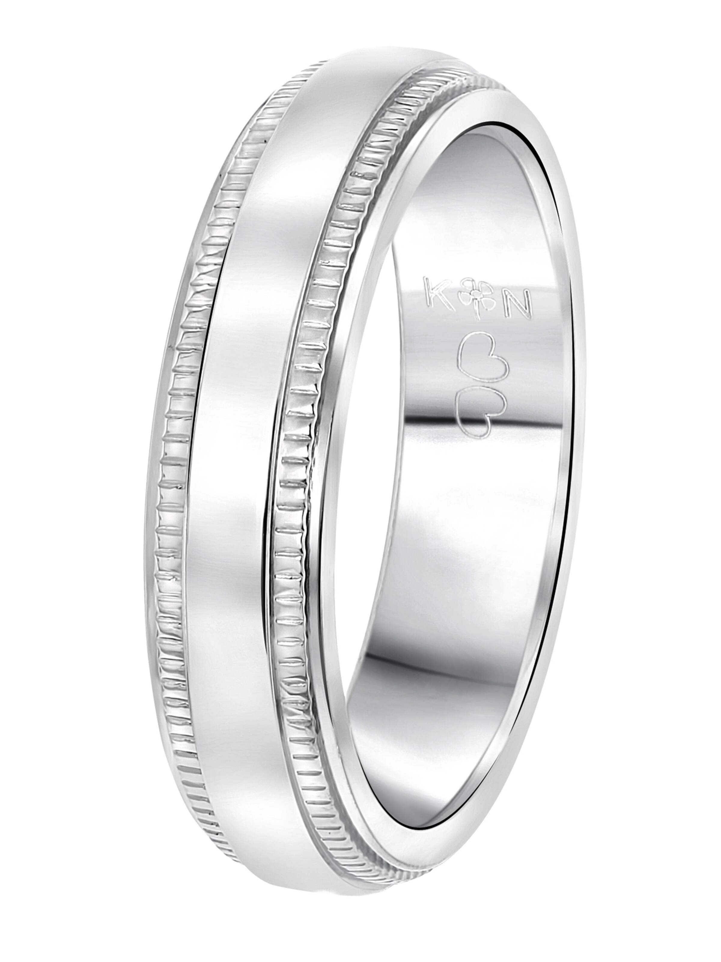 Lucardi Ring in Zilver: voorkant