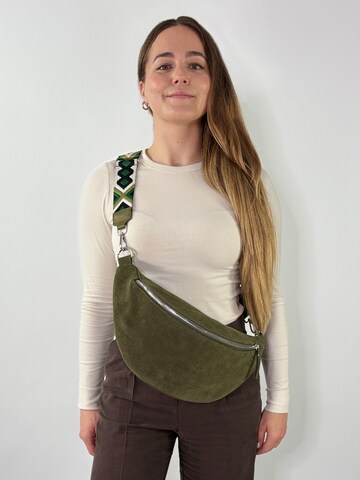 lePelou Gürteltasche 'TRAMA' in Grün