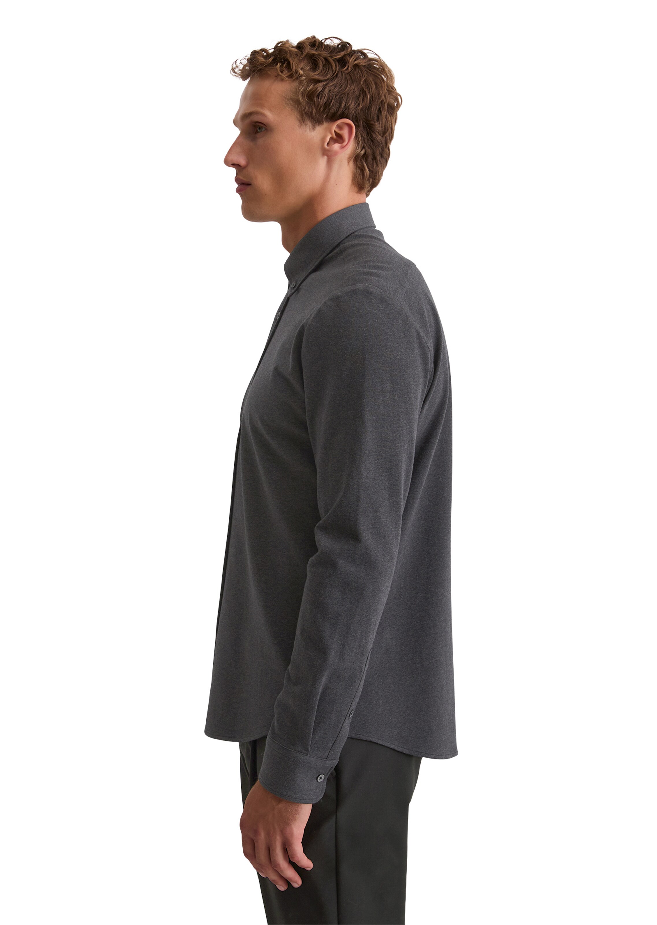 Marc O'Polo Slim fit Overhemd in Zwart