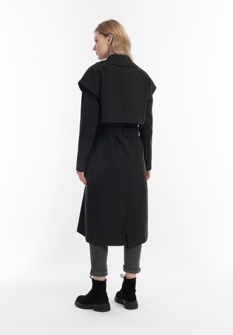 DreiMaster Vintage Between-Seasons Coat in Black