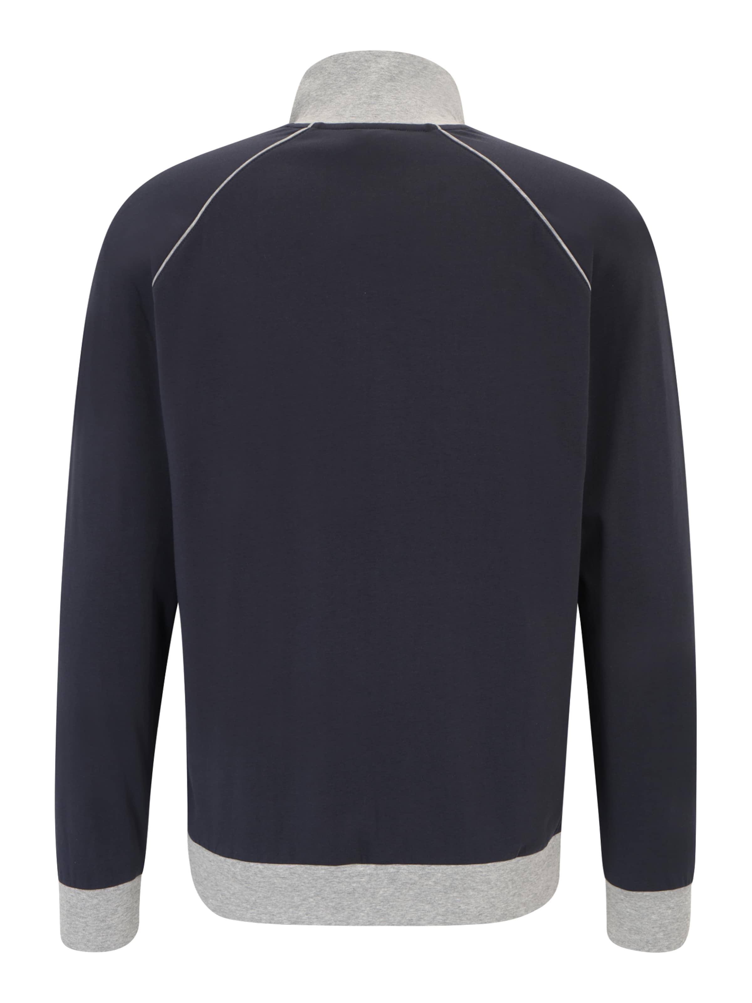BOSS - Sudadera con cremallera en azul