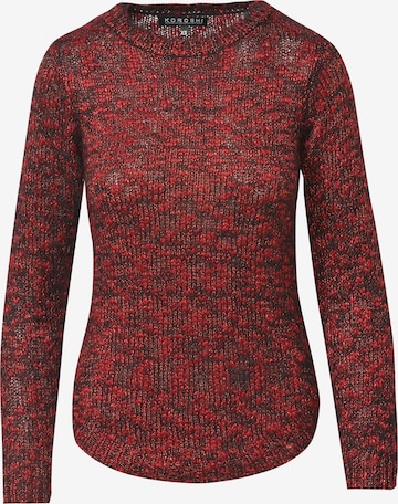 Pull-over KOROSHI en rouge : devant