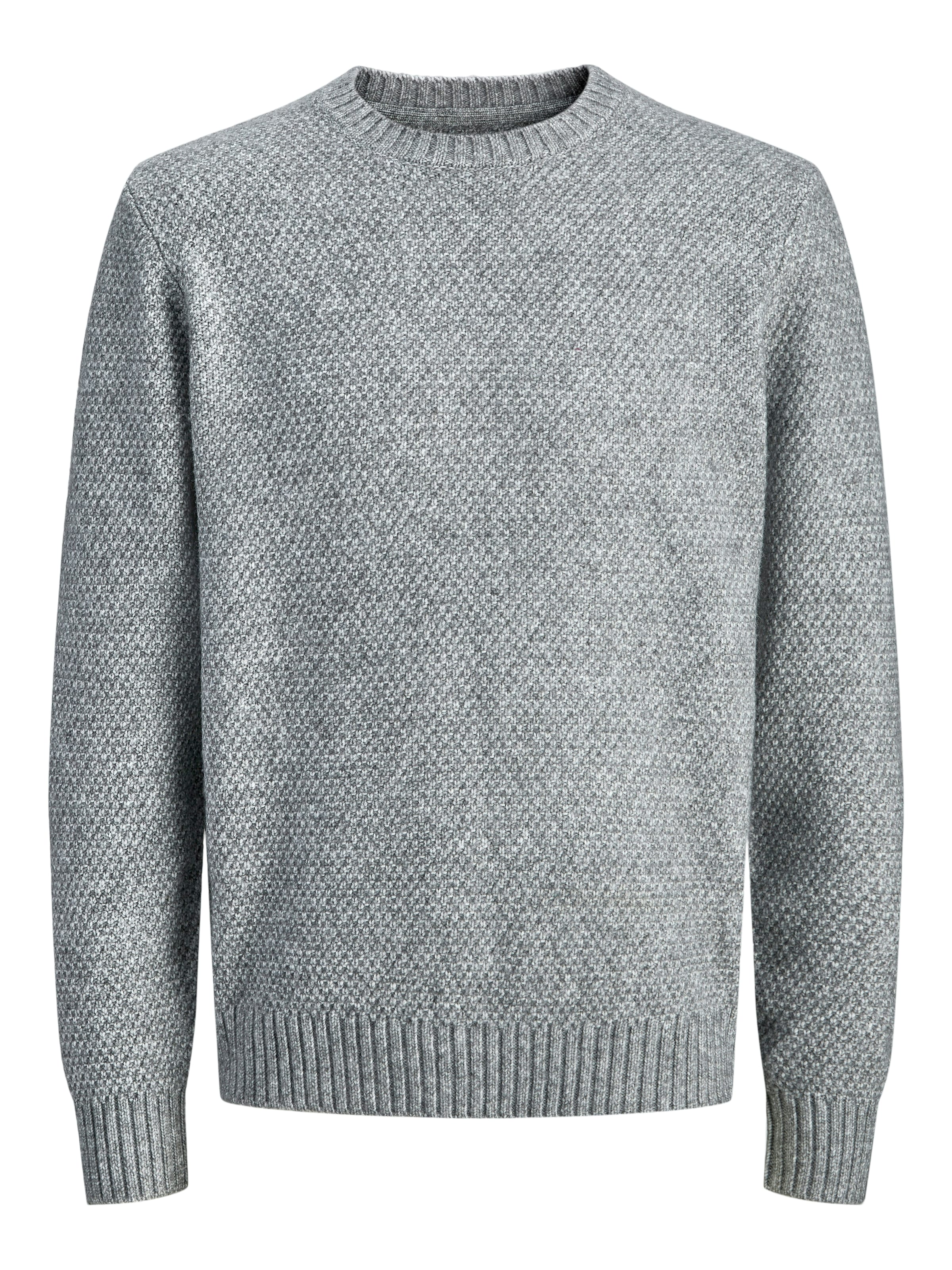 Jack & Jones Premium Jack & Jones Strickpullover in Grau: Vorderseite