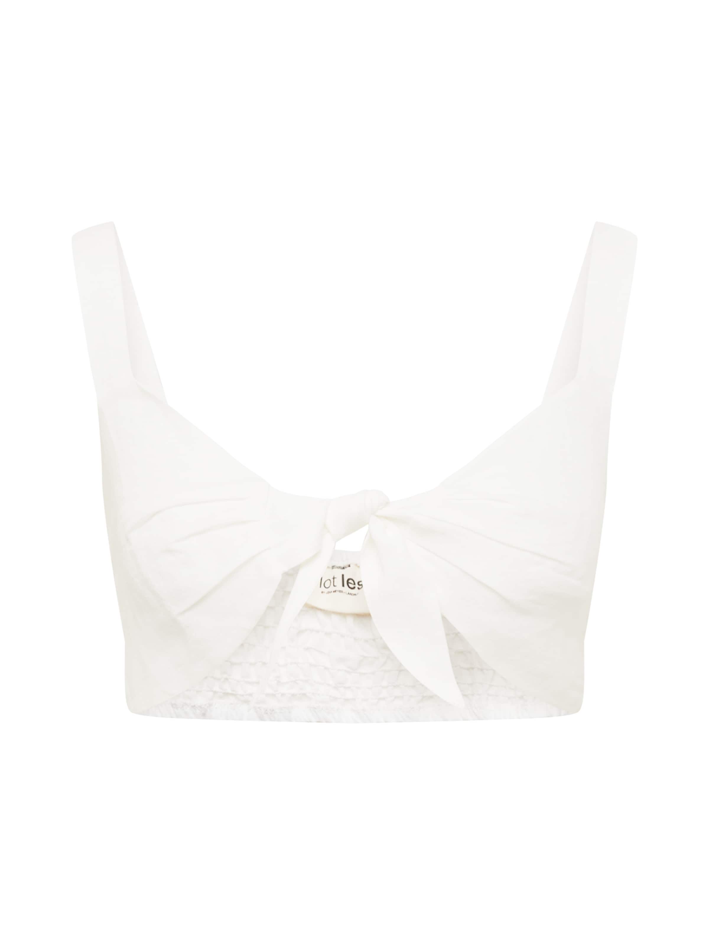 A LOT LESS Topp 'Naomi' i vit: framsida