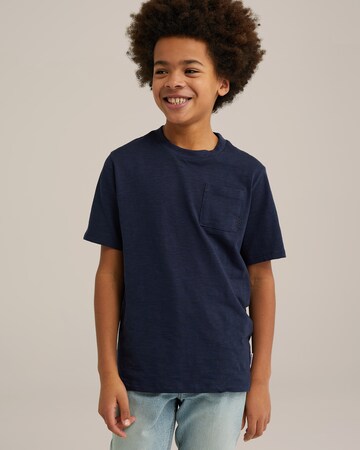 T-Shirt WE Fashion en bleu : devant