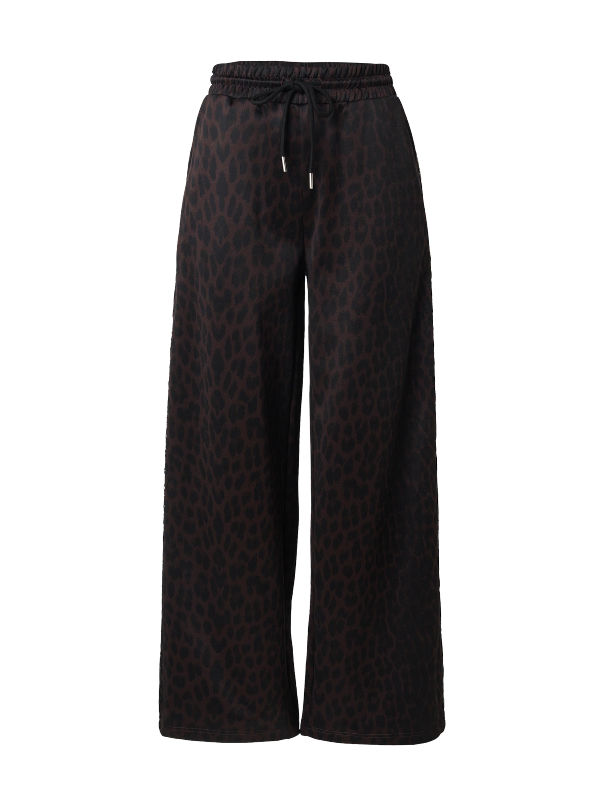 OH APRIL Bikses 'Kael', krāsa - tumši brūns / melns, Preces skats