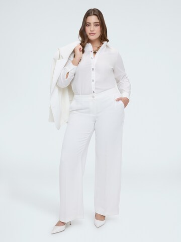 Chemisier Fiorella Rubino en blanc