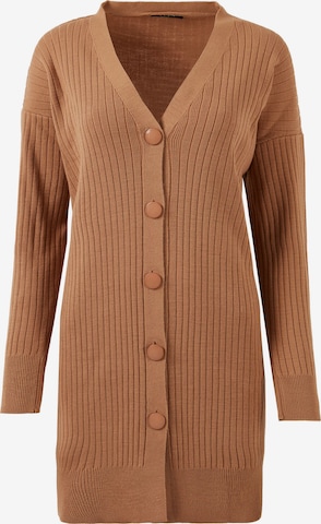 Cardigan LELA en marron : devant