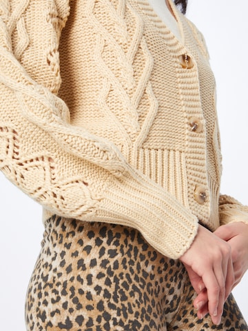 Warehouse Cardigan i beige