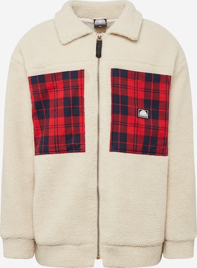 SOUTHPOLE Veste mi-saison en beige / bleu foncé / rouge foncé, Vue avec produit