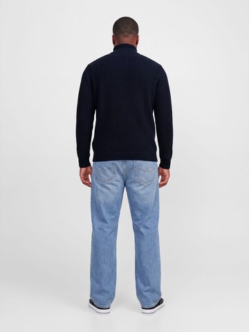 Jack & Jones Plus Tröja 'JJSage' i blå