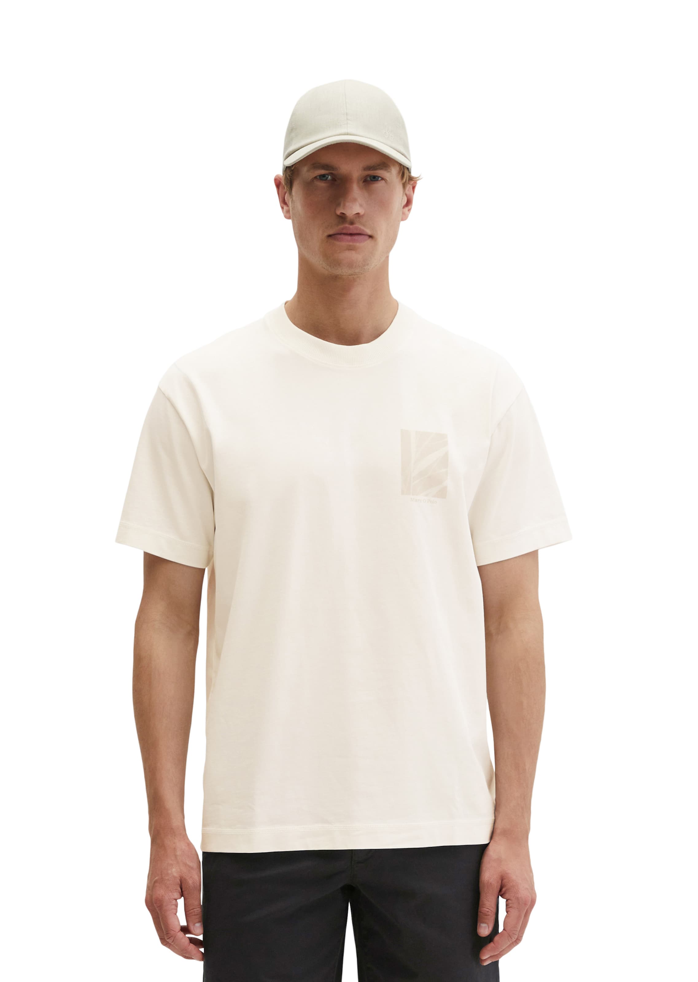 Marc O'Polo Shirt in Beige: front