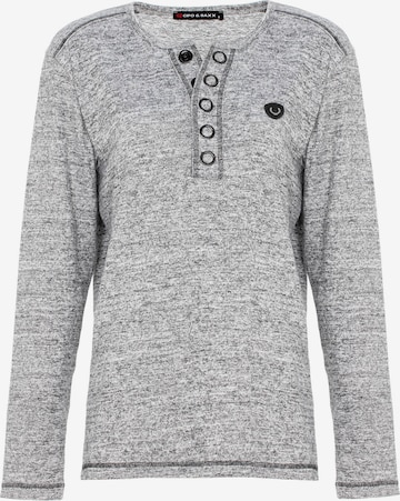 CIPO & BAXX Shirt in Grey: front