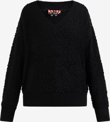 myMo ROCKS Sweater 'Nolie' in Black: front