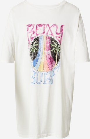 T-shirt 'Come To The Beach' ROXY en blanc : devant