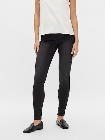 VILA Skinny Jeans in Zwart: voorkant