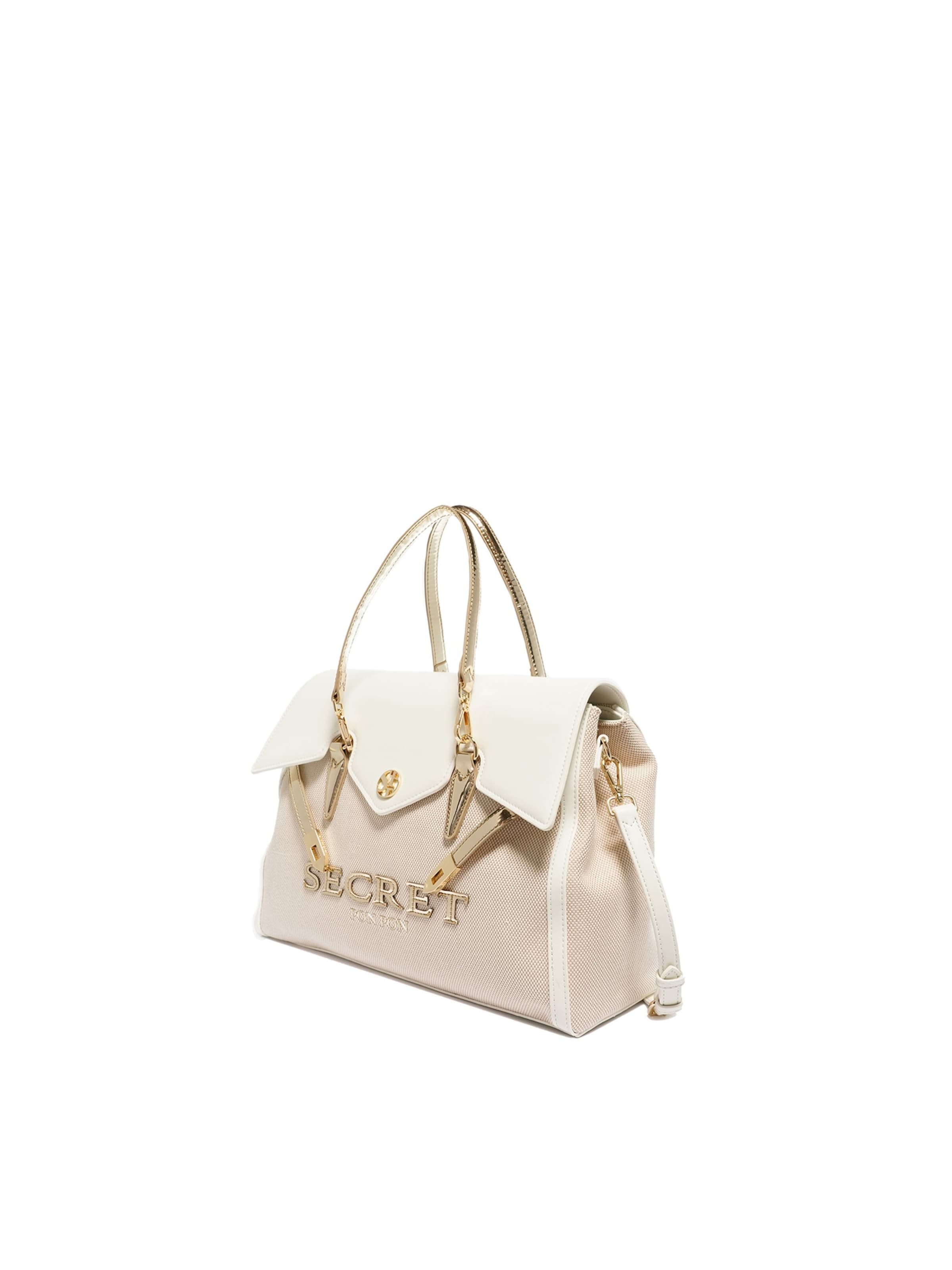 Borsa a mano 'Eglantine Chic' di Secret Pon Pon in beige: frontale