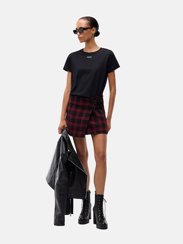 PINKO Tričko 'PINKO BASICO T-SHIRT JERSEY LOGO PINKO GOMMATO T-SHIRT' – černá