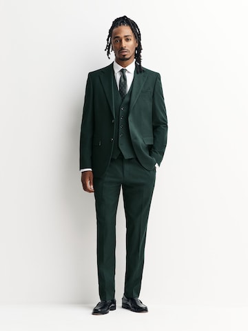 Next Слим Плиссированные брюки в Зеленый