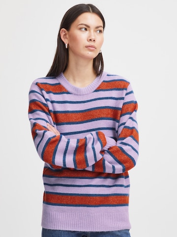 ICHI Pullover 'Eden' i lilla: forside