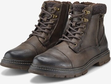 TOM TAILOR Lace-Up Boots in Brown