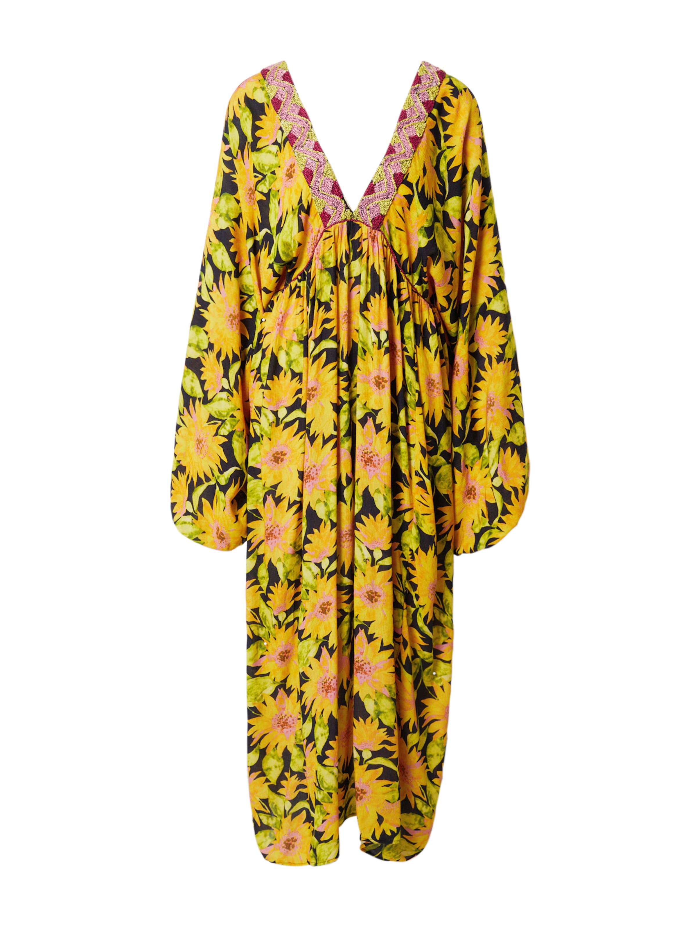 Warehouse Φόρεμα σε κίτρινο: μπροστά