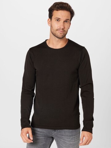 Casual Friday Regular Fit Pullover i brun: forside