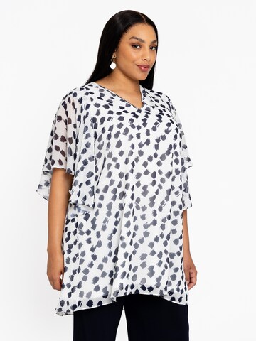 YOEK Tuniek in Beige: voorkant