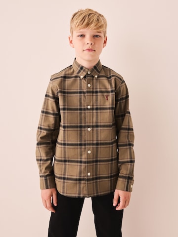 Next - Ajuste regular Camisa en marrón: frente