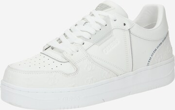 Baskets basses 'ANCONA' GUESS en blanc : devant