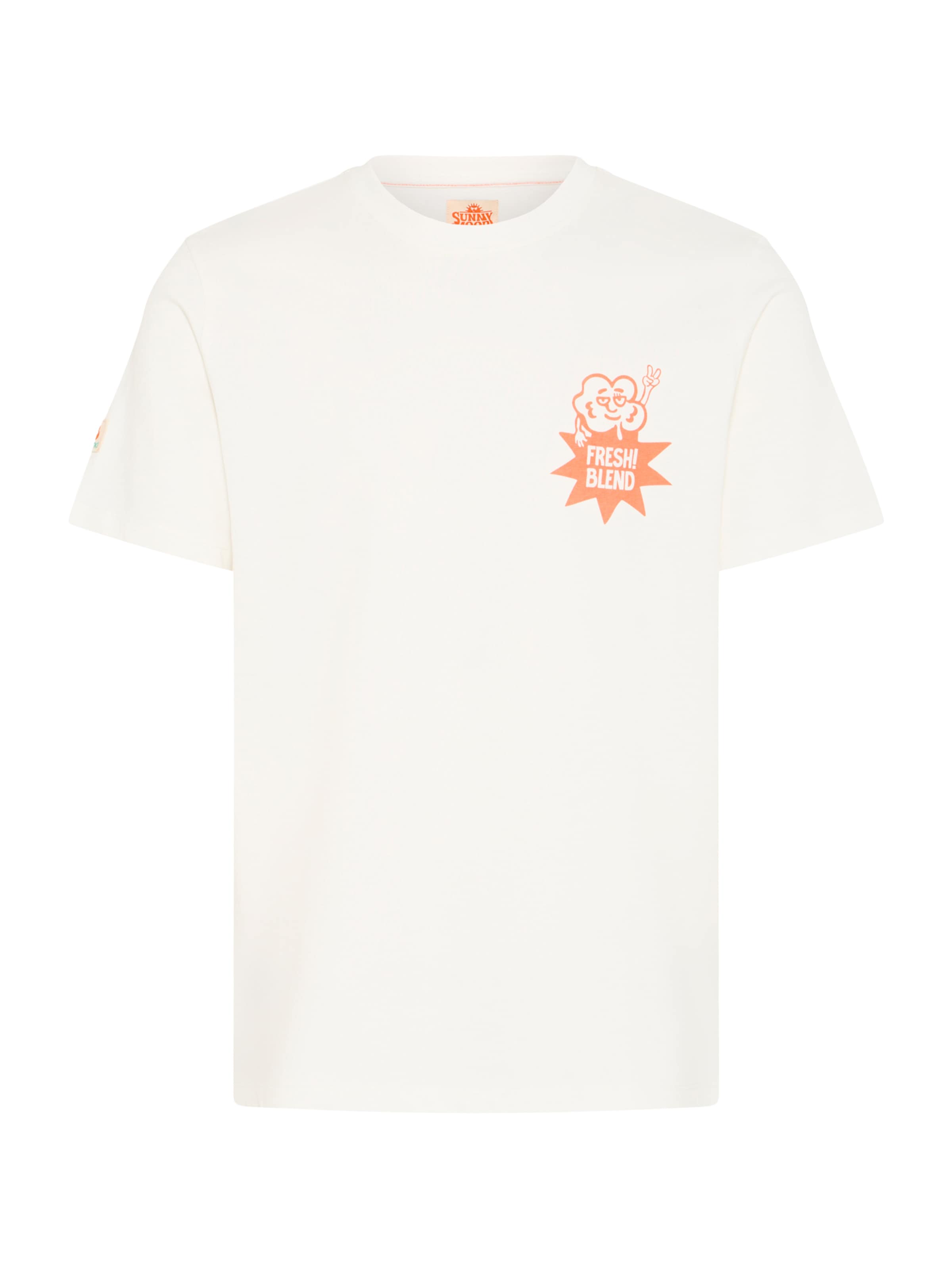 T-Shirt 'BHSUN WATERMELON' BLEND en blanc : devant