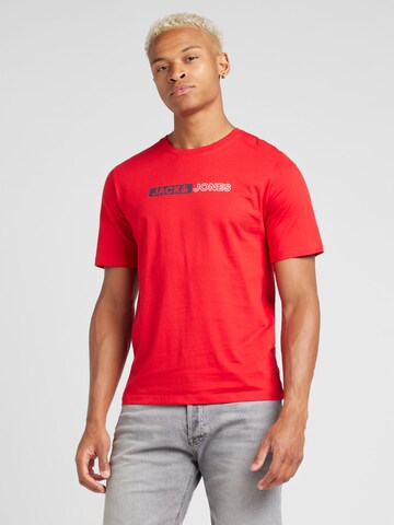 JACK & JONES T-shirt i röd: framsida