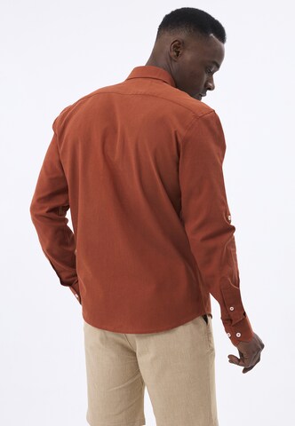 Felix Hardy Regular fit Overhemd in Brons