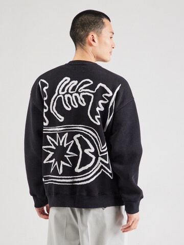 TOPMANSweater majica - crna boja: prednji dio