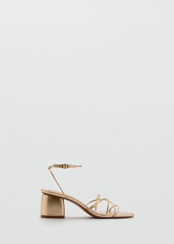 MANGO Strap Sandals 'Lana' in Gold