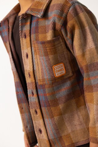 Noppies Regular fit Overhemd 'Redkey' in Bruin