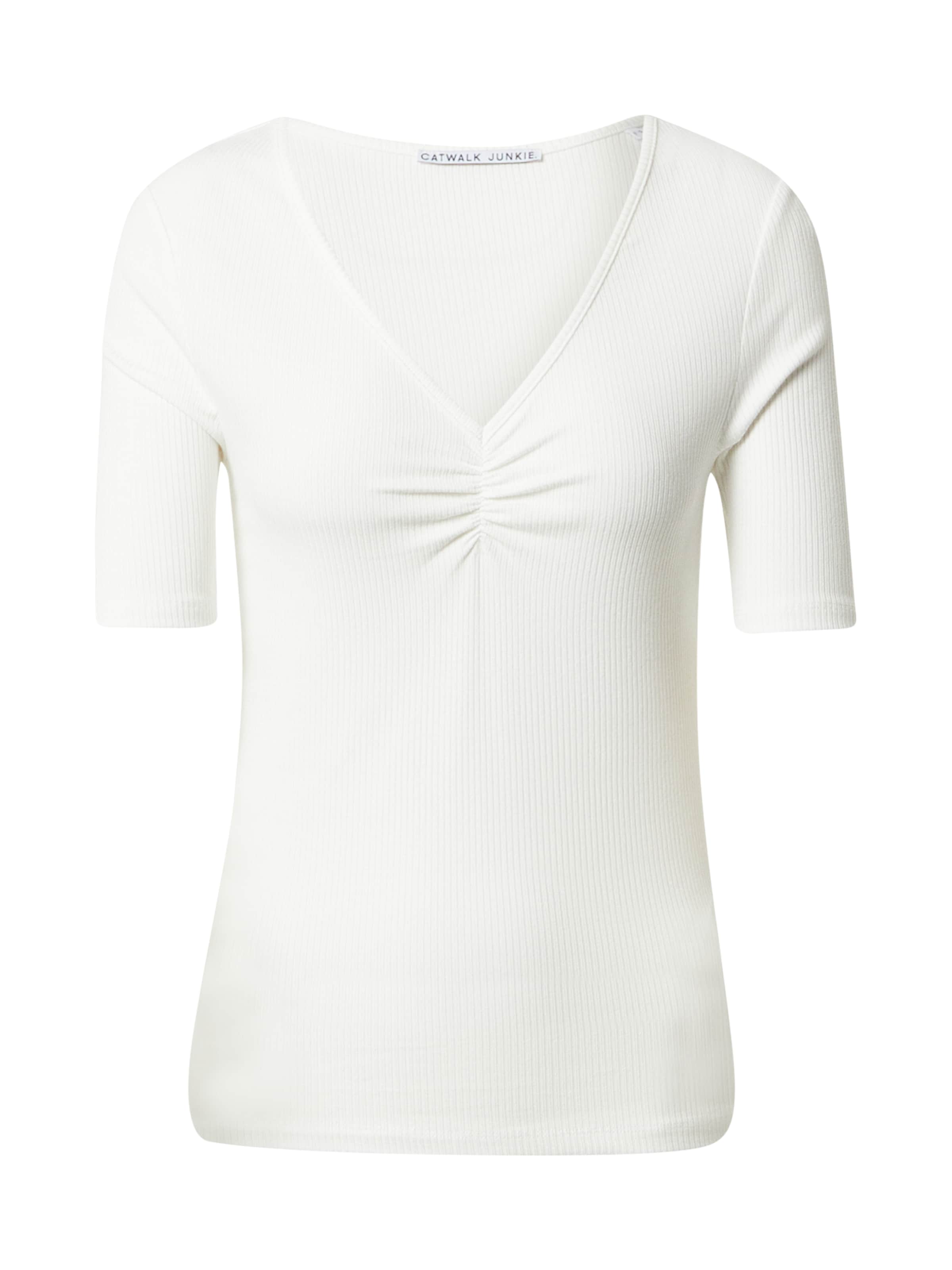 T-shirt 'Luna' CATWALK JUNKIE en blanc : devant