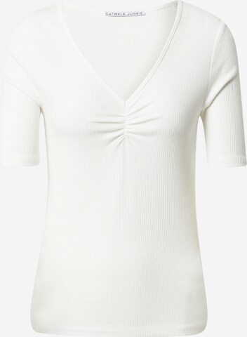 CATWALK JUNKIE قميص 'Luna' بلون أبيض: الأمام